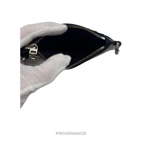 🔴 Givenchy 4G Logo Zip Card Holder Wallet - Black Leather - Picture 7 of 10